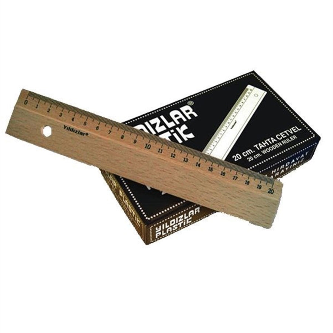 Yıldızlar 20 cm Tahta Cetvel 90