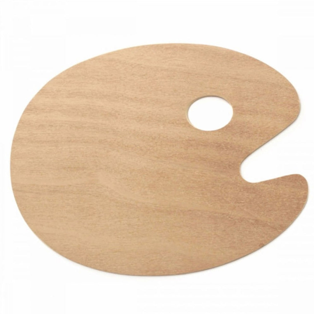 Yıldızlar Ahşap Oval Palet - Sanatçı ve Öğrenci Boya Karıştırma Paleti