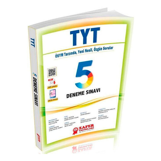 Zafer Yayınları TYT 5 Li Deneme Sınavı