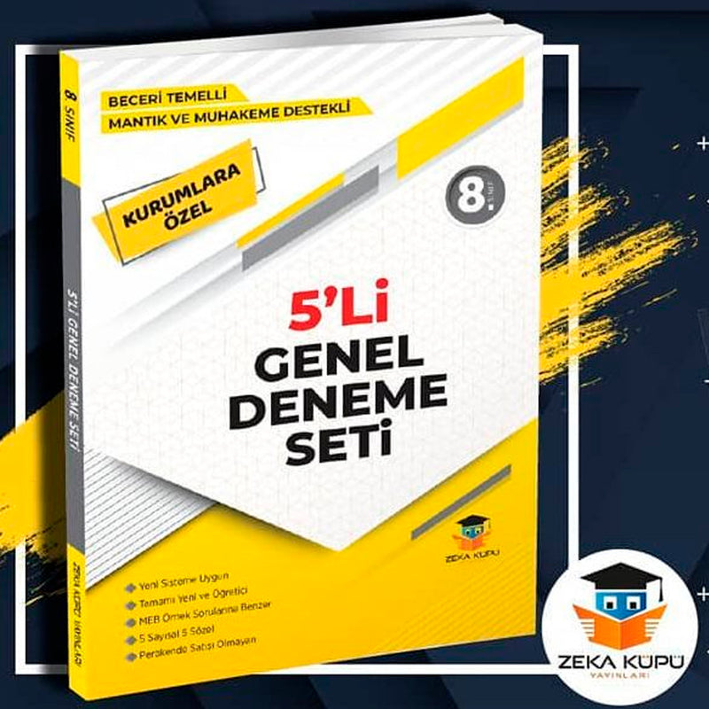 Zeka Küpü Yayınları 8. Sınıf 5 Genel Deneme Seti Kurumlara Özel