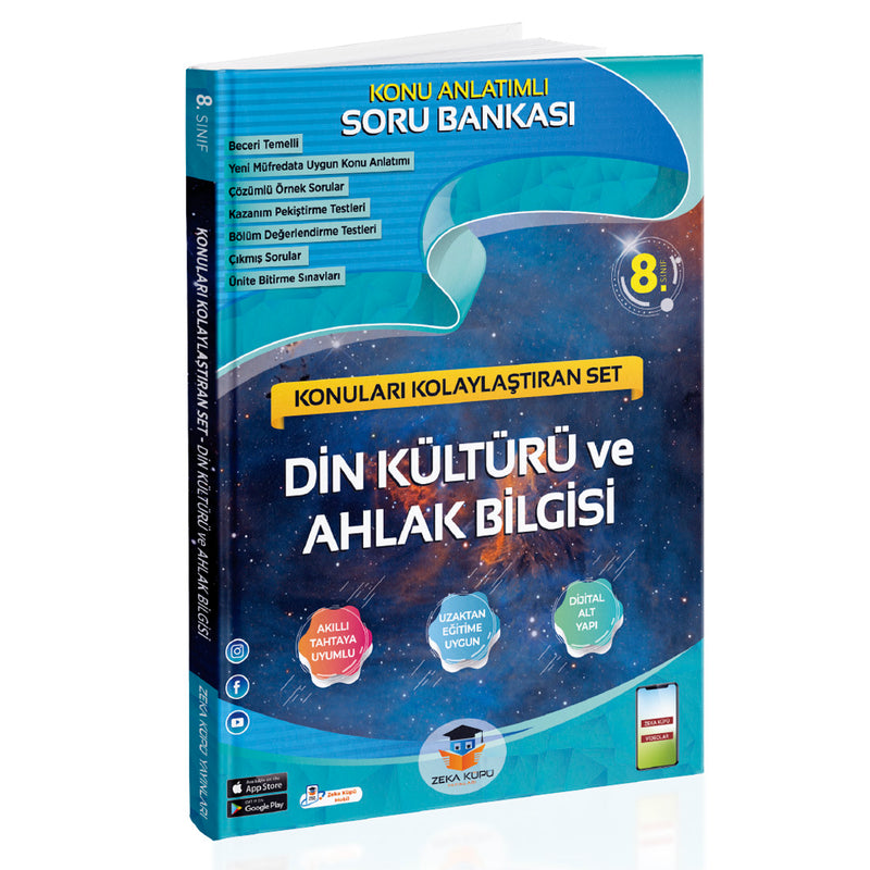 Zeka Küpü Yayınları 8. Sınıf Din Kültürü ve Ahlak Bilgisi Konuları Kolaylaştıran Set