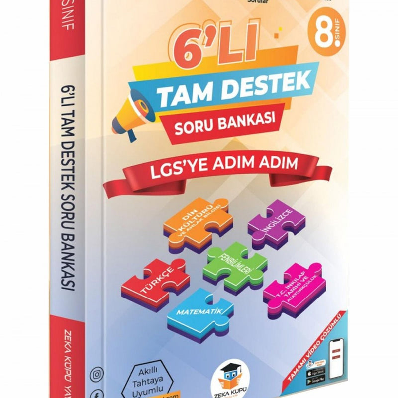 Zeka Küpü Yayınları 8. Sınıf LGS 6'lı Tam Destek Soru Bankası