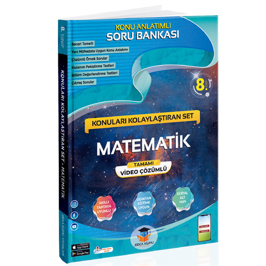 Zeka Küpü Yayınları 8. Sınıf Matematik Konuları Kolaylaştıran Set