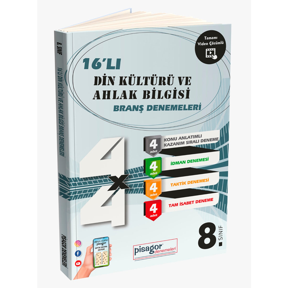 Zeka Küpü Yayınları 8. Sınıf Pisagor 16'lı Din Kültürü ve Ahlak Bilgisi Denemesi