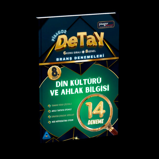 Zeka Küpü Yayınları 8. Sınıf Pisagor Detay 14 Lü Din Kültürü Ve Ahlak Bilgisi Branş Denemesi