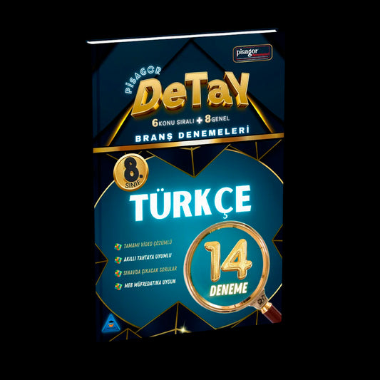 Zeka Küpü Yayınları 8. Sınıf Pisagor Detay 14 Lü Türkçe Branş Denemeleri