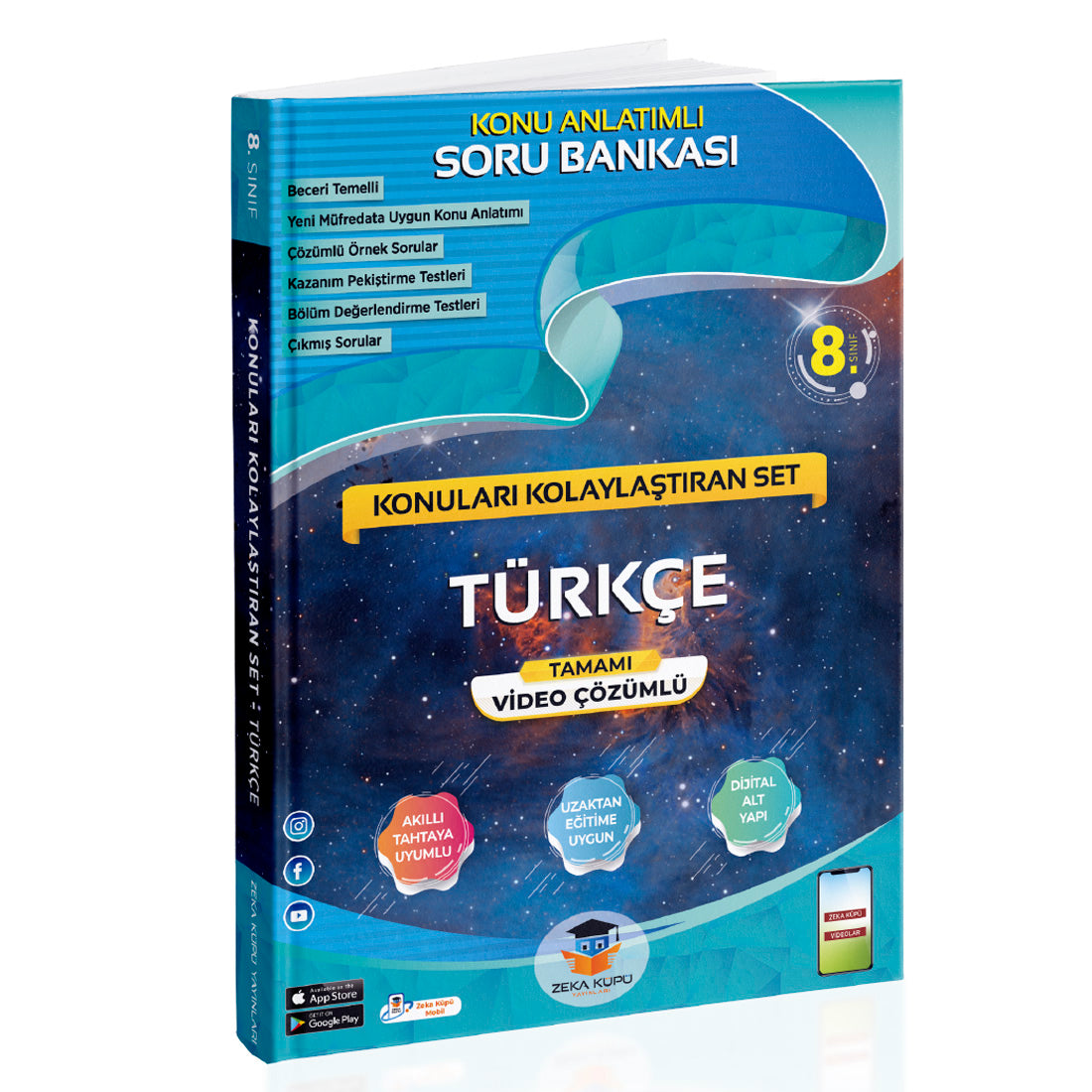 Zeka Küpü Yayınları 8. Sınıf Türkçe Konuları Kolaylaştıran Set