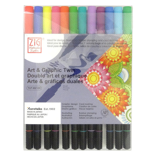 Zig Art & Graphic Twin Kalem - Sanat Çizim İllüstrasyon Marker Seti