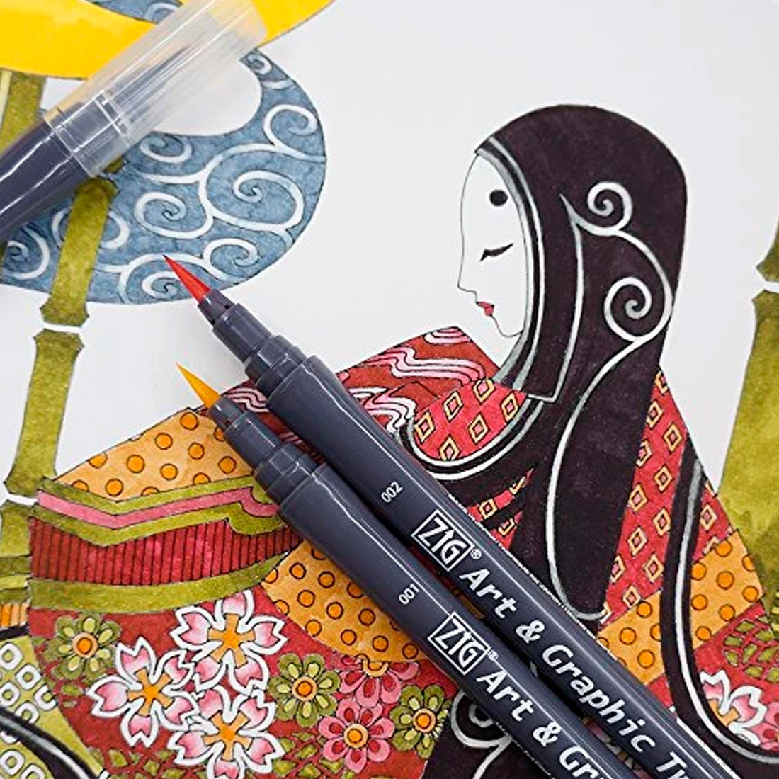 Zig Art & Graphic Twin Pale 12'li Çift Uçlu Çizim Kalemi Set - Eskiz, Sanatsal ve Hediyelik Kalem Seti