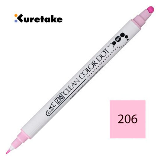 Zig Clean Color Dot Candy Pembe Çift Taraflı Kalem - Sanatsal Çizim ve İllüstrasyon Markeri