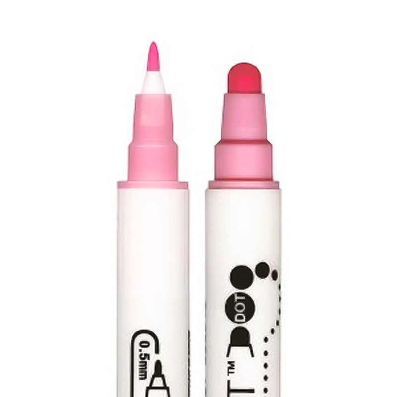 Zig Clean Color Dot Candy Pembe Çift Taraflı Kalem - Sanatsal Çizim ve İllüstrasyon Markeri
