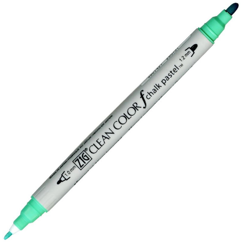 Zig Clean Color F Chalk Pastel Green Çift Taraflı Kalem - Sanatsal Çizim ve İllüstrasyon Markeri