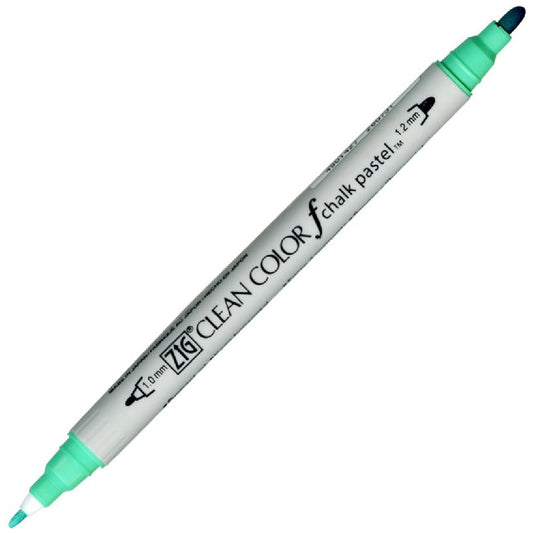 Zig Clean Color F Chalk Pastel Green Çift Taraflı Kalem - Sanatsal Çizim ve İllüstrasyon Markeri