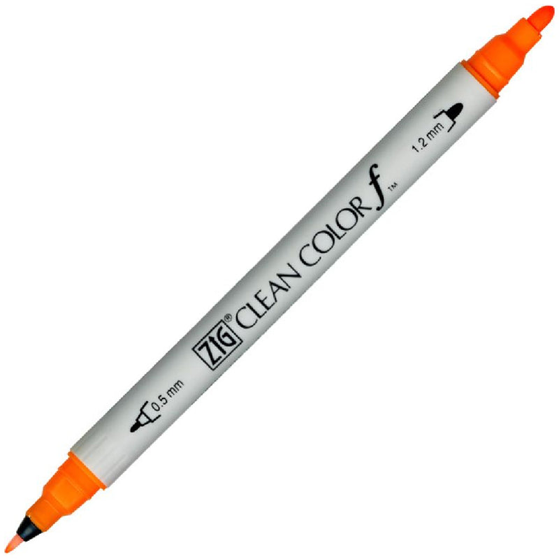 Zig Clean Color F Floresan Turuncu Çift Taraflı Kalem - Sanat, Çizim ve Marker Kalemi