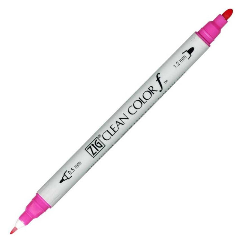 Zig Clean Color F Pembe Çift Taraflı Kalem - Sanatsal Çizim ve İllüstrasyon Marker Kalemi
