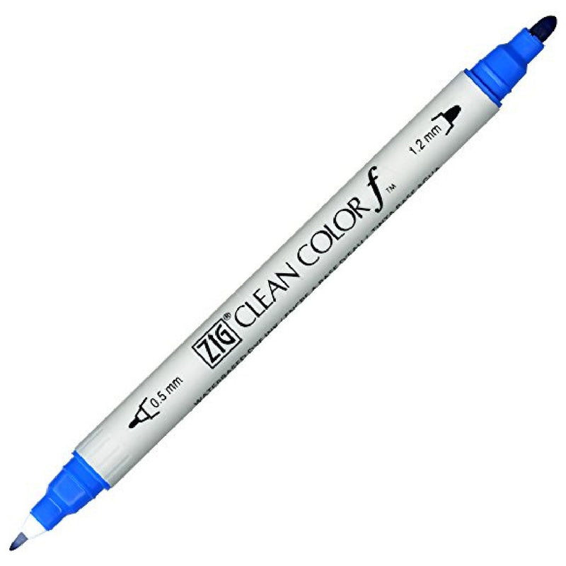 Zig Clean Color F Fars Mavisi Çift Taraflı Kalem - Sanatsal Çizim, İllüstrasyon ve Marker Kalemi