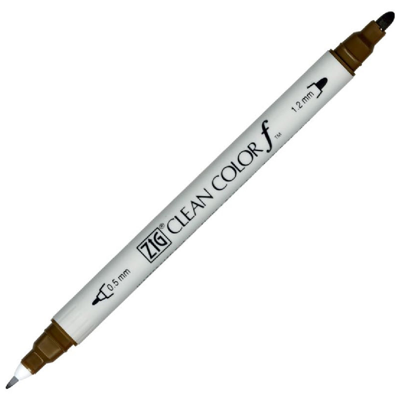 Zig Clean Color F Mid Brown Çift Taraflı Kalem - Sanat, Çizim ve İllüstrasyon Marker Kalemi