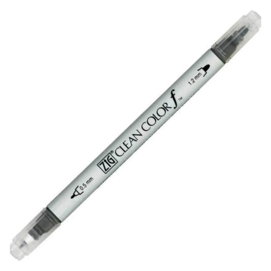 Zig Clean Color F Koyu Gri Çift Taraflı Marker Kalem - Sanat Çizim ve İllüstrasyon Kalemi