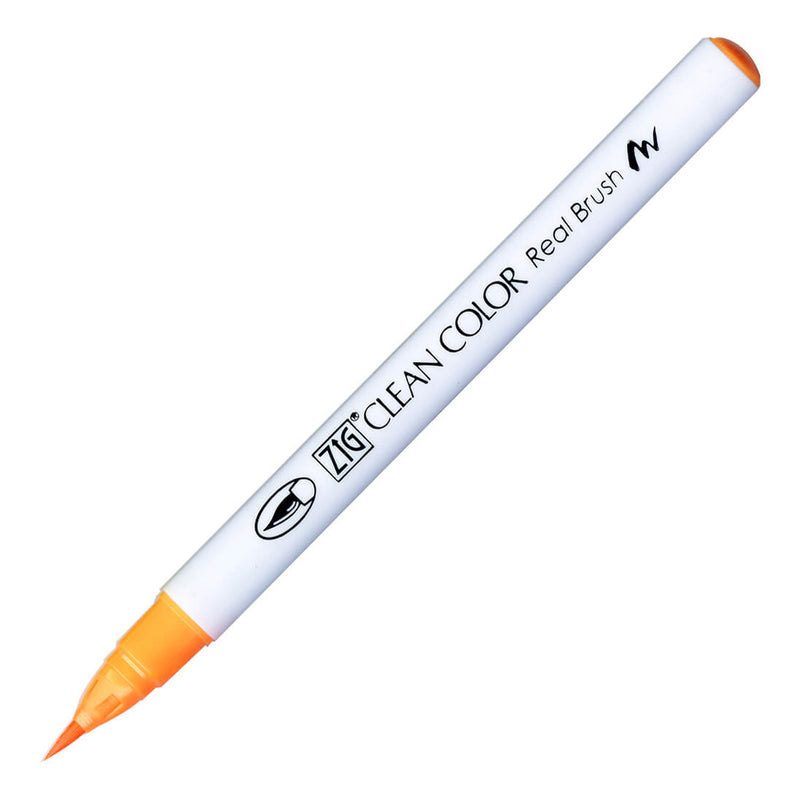 Zig Clean Color Real Brush Turuncu Fırça Uçlu Kalem - Sanatsal Çizim, İllüstrasyon ve Kaligrafi Kalemi