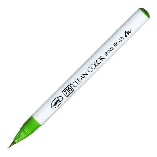 Zig Clean Color Real Brush Rb-6000AT May Green Fırça Uçlu Kalem - Sanat Çizim ve İllüstrasyon Kalemi