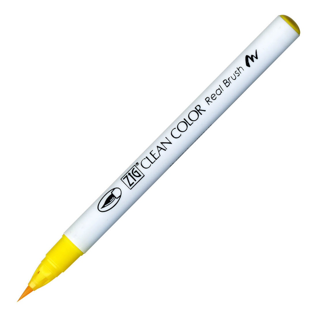 Zig Clean Color Real Brush Yellow Fırça Uçlu Kalem - Çizim, İllüstrasyon ve Suluboya Etkili Sanat Kalemi