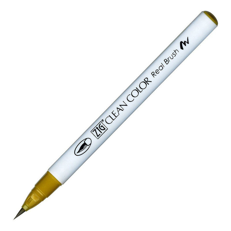 Zig Clean Color Real Brush Ochre Fırça Uçlu Kalem - Sanatsal Çizim, İllüstrasyon ve Marker Kalemi