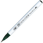Zig Clean Color Real Brush Yeşil Fırça Uçlu Kalem - Sanatsal Çizim ve Suluboya Etkili Marker