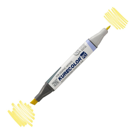 Zig Kurecolor Kc3000 Twin S Soluk Sarı Marker Kalem - Sanat, Çizim ve Tasarım Kalemi