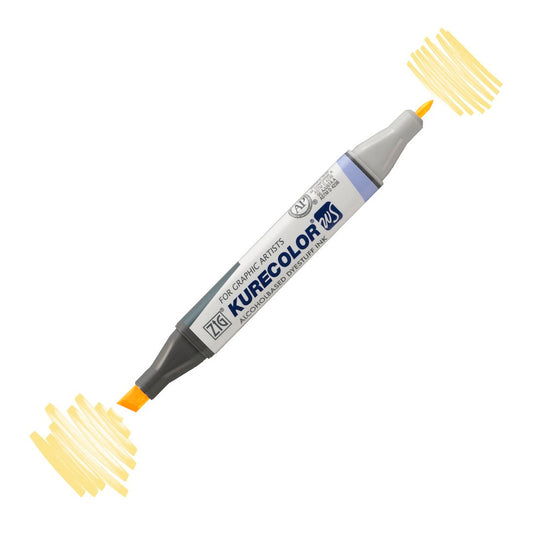 Zig Kurecolor Kc3000 Twin S Marker Kalem Jasmine - Sanat, Çizim ve Tasarım için Çift Uçlu Profesyonel Kalem