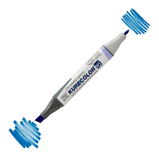 Zig Kurecolor Kc3000 Twin S Marker Kalem Fars Mavisi - Sanatsal Çizim, Tasarım ve Profesyonel Marker