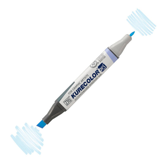 Zig Kurecolor Kc3000 Twin S Marker Kalem Puslu Mavi - Sanat, Çizim ve Tasarım Kalemi