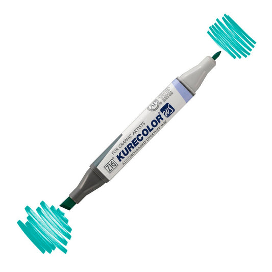 Zig Kurecolor Kc3000 Twin S Marker Kalem Turkuaz Yeşil - Sanat, Çizim ve Tasarım Kalemi