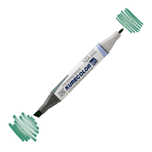 Zig Kurecolor Kc3000 Twin S Marker Kalem Koyu Yeşil - Sanatsal Çizim ve Grafik Tasarım Markeri