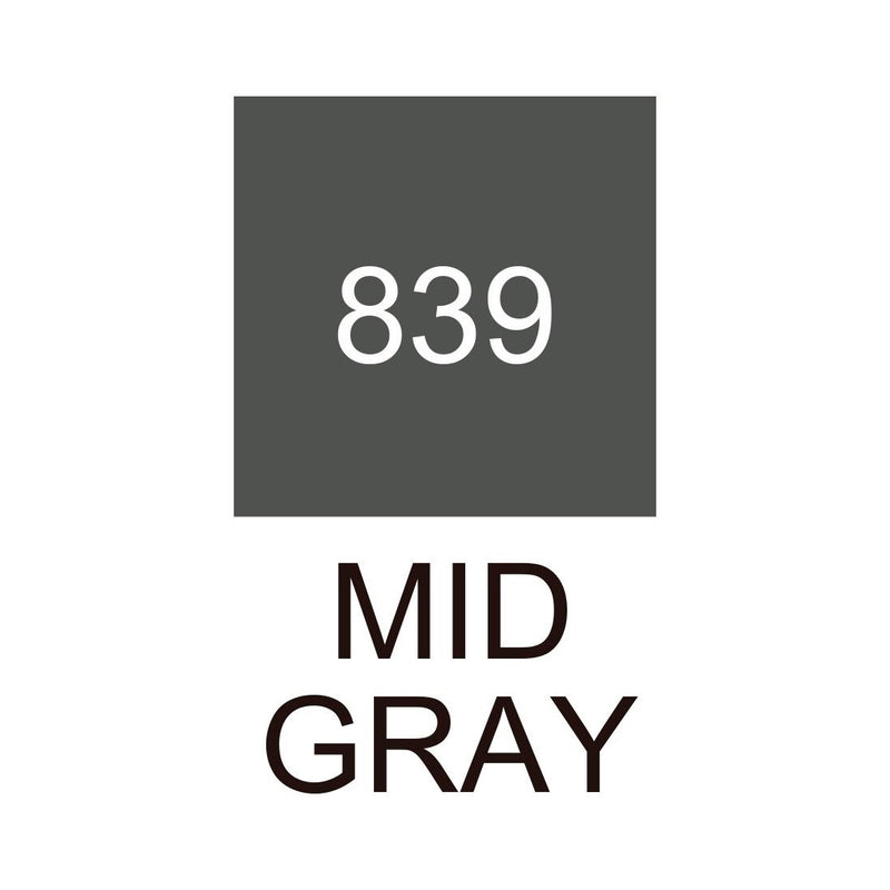 Zig Kurecolor Twin Mid Gray 839 Çizim Kalemi - Sanatsal Eskiz ve İllüstrasyon Kalemi