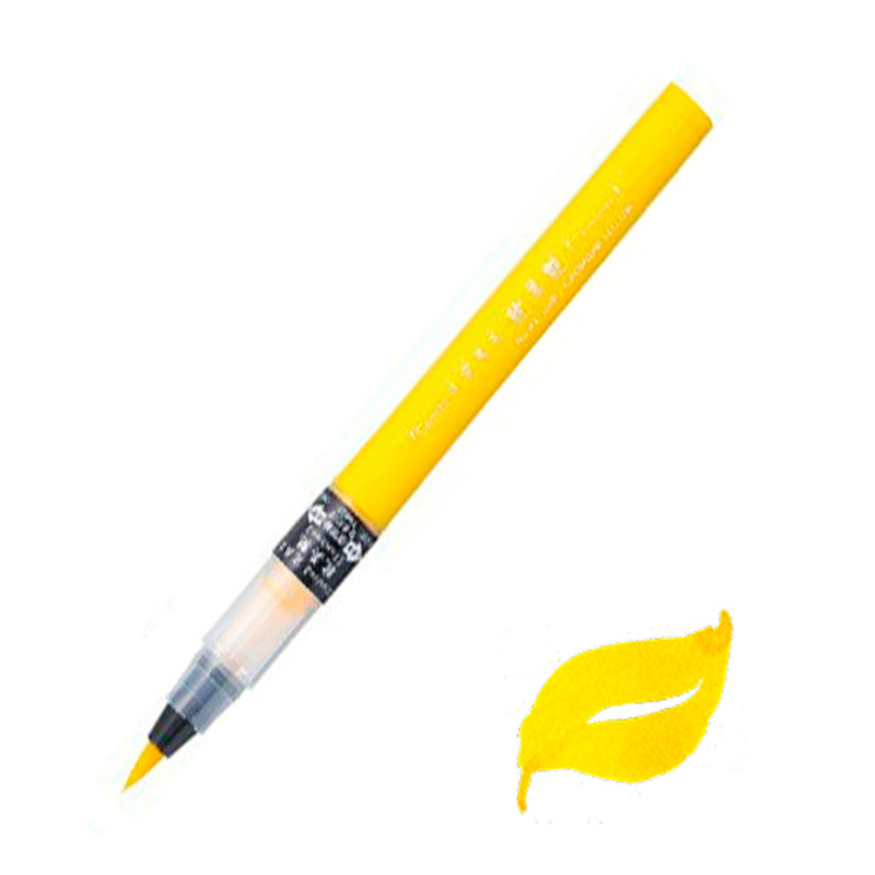 Zig Kuretake Cambio Tambien Sarı Marker Kalem - Sanatsal Çizim ve Boyama Kalemi