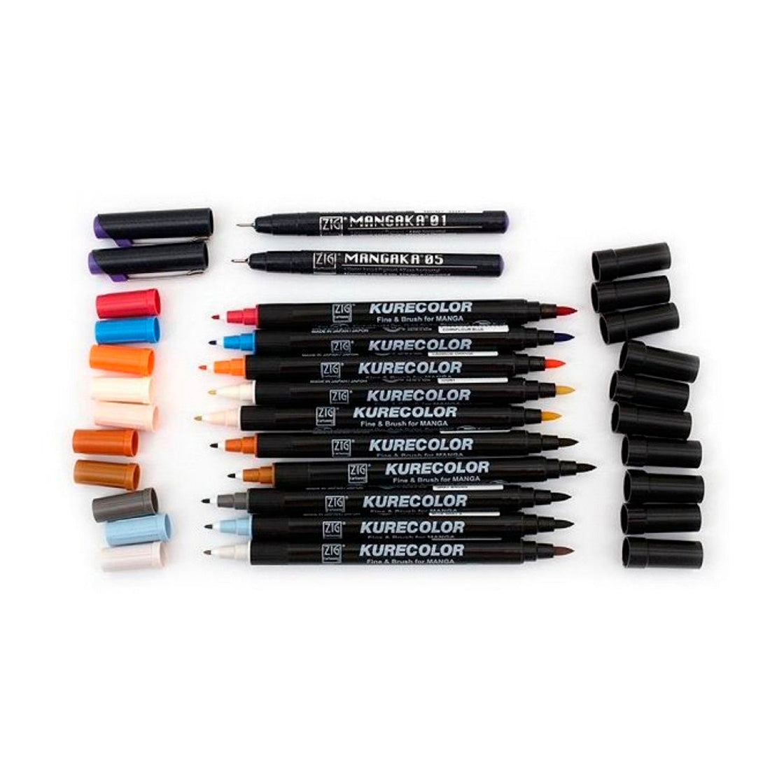 Zig Mangaka Fine&Brush Braim Yellow 120 Kalem CNKC-2200