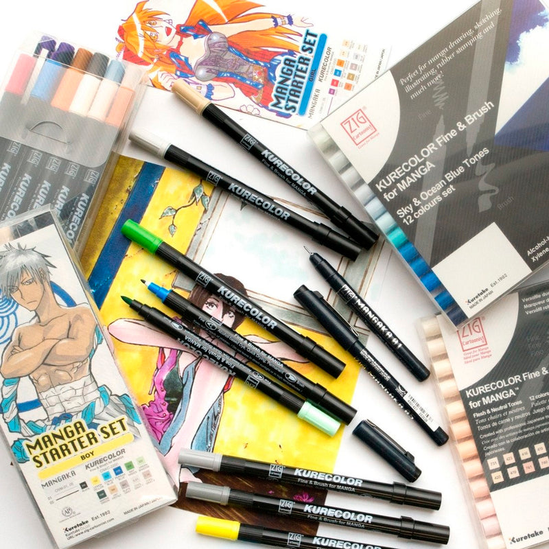 Zig Mangaka Fine&Brush Cadmium Orange 406 Kalem CNKC-2200