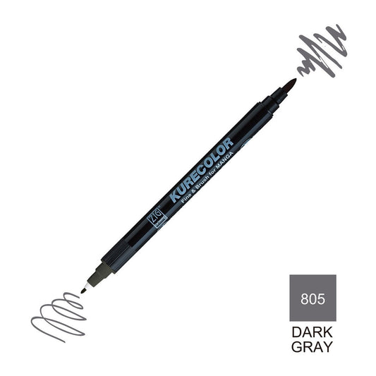 Zig Mangaka Fine&Brush Dark Gray 805 Kalem CNKC-2200