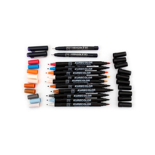 Zig Mangaka Fine&Brush Dark Steel Gray 829 Kalem CNKC-2200