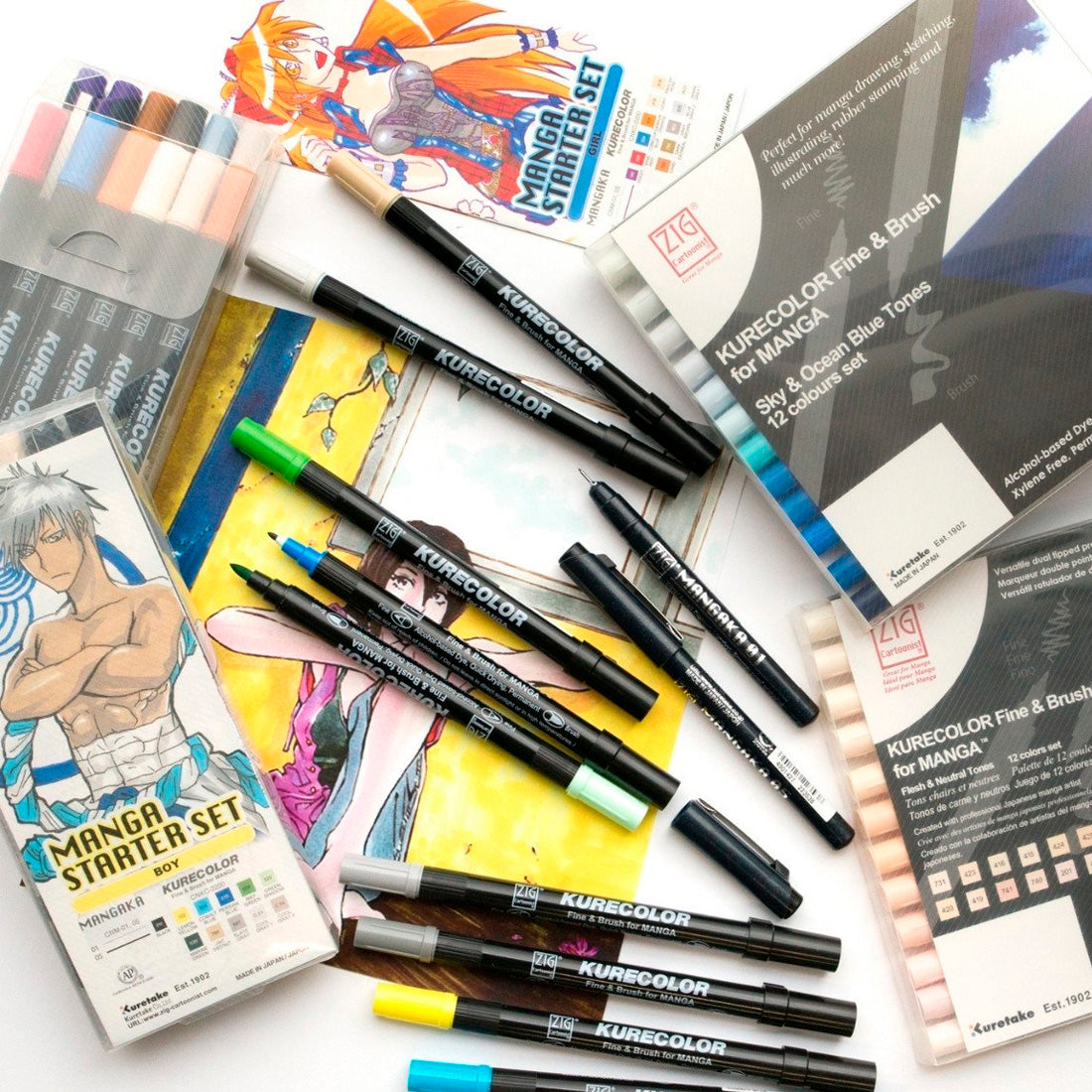 Zig Mangaka Fine&Brush Deep Green 567 Kalem CNKC-2200