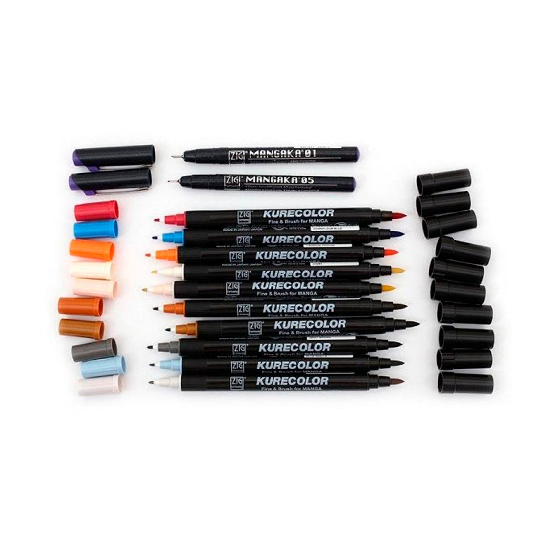 Zig Mangaka Fine&Brush Green Gray 844 Kalem CNKC-2200