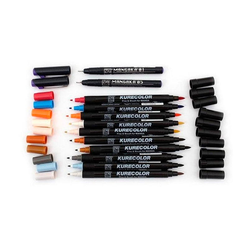 Zig Mangaka Fine&Brush Green Gray 844 Kalem CNKC-2200