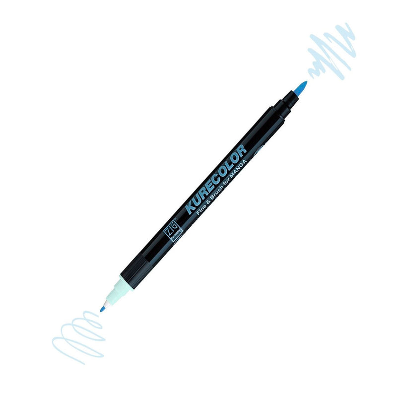 Zig Mangaka Fine&Brush Puslu Mavi Kalem - Sanat Çizim ve İllüstrasyon Marker Kalemi