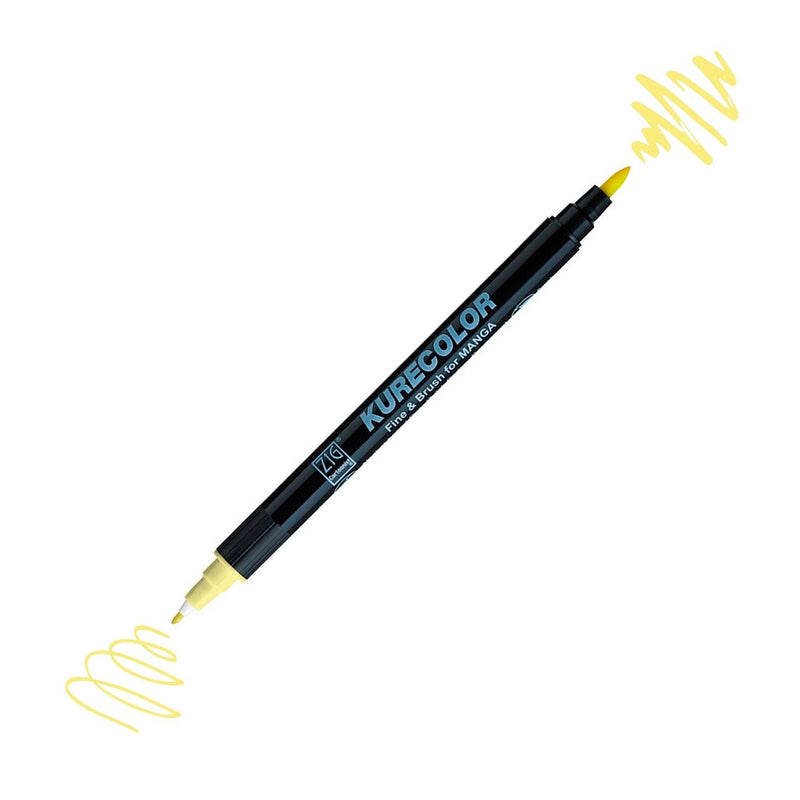 Zig Mangaka Fine&Brush Açık Sarı 100 Kalem - Manga Çizim ve Sanatsal Marker