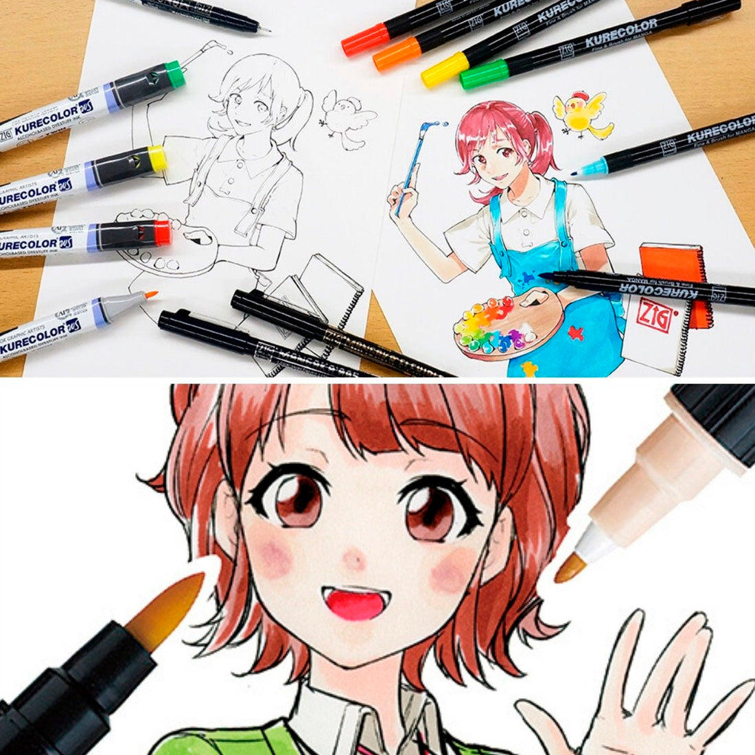 Zig Mangaka Fine&Brush Fars Mavisi 315 Kalem - Sanat, Çizim ve Eskiz Markeri