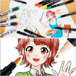 Zig Mangaka Fine&Brush Gül Beji Marker Kalem - Sanatsal Çizim ve İllüstrasyon Kalemi
