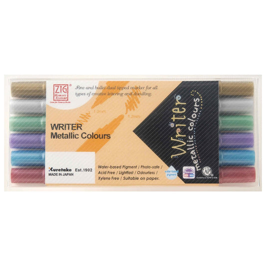 Zig Metalik 6'lı Davetiye Kalemi MS-8000/6V